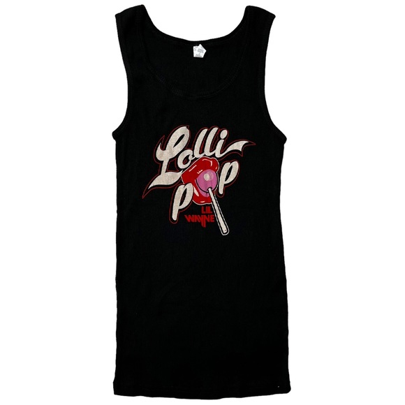 Alstyle Tops - NWOT Alstyle Lil Wayne Lollipop Graphic Tank Top in Black Women’s Sz M